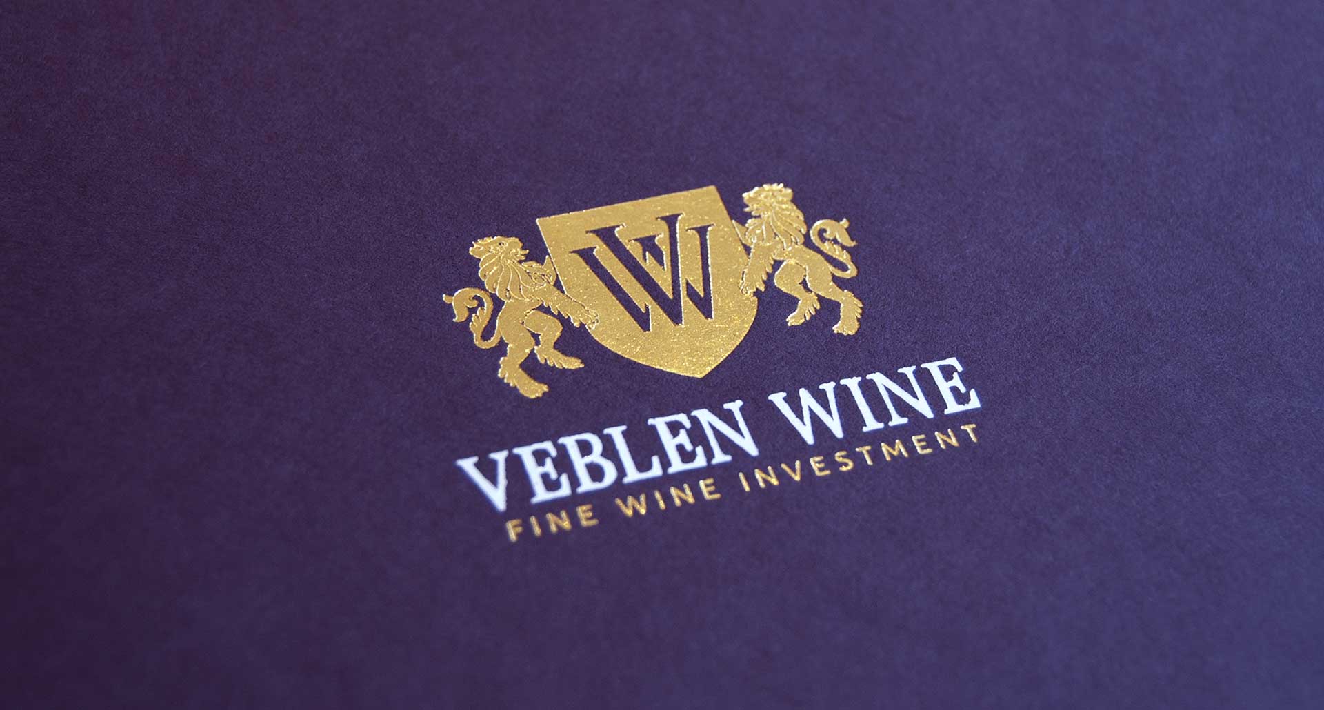 Veblen Wine logo - Brochure front cover