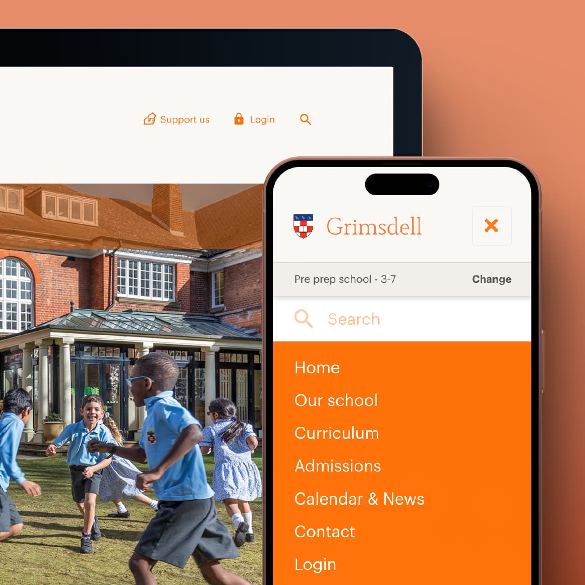 Mill Hill Schools - Content strategy and UX/UI design