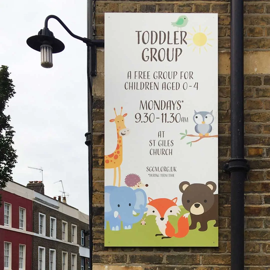 Toddler Group brand and poster